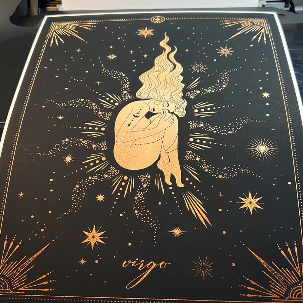 Virgo Wall Art Celestial Zodiac Print Poster Unframed - Picture 7 of 16